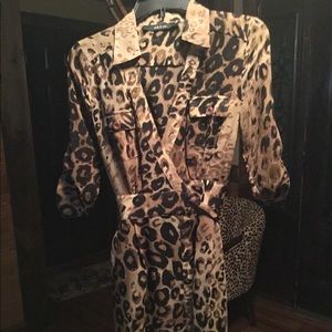 Animal print mid length dress. Never worn